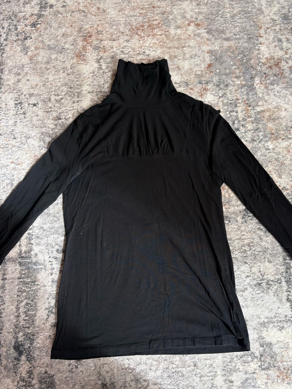 CAbi Black Funnel Neck Top